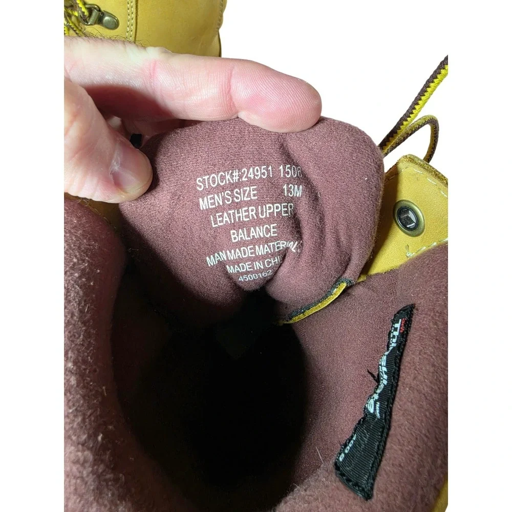 Chippewa Sportility 24951 Mens 13M Waterproof Insulated Vibram Work Boots Wheat